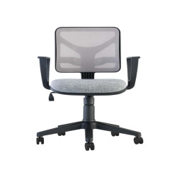 Seduta operativa Pentagon Y10 PNBE - con braccioli regolabili - grigio/grigio - Unisit