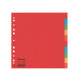 Separatore Economy - 10 tasti - cartoncino colorato 160 gr - A4 - multicolore - Esselte