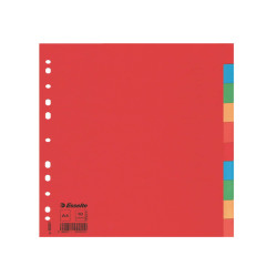 Separatore Economy - 10 tasti - cartoncino colorato 160 gr - A4 - multicolore - Esselte