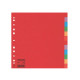 Separatore Economy - 12 tasti - cartoncino colorato 160 gr - A4 - multicolore - Esselte
