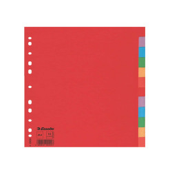 Separatore Economy - 12 tasti - cartoncino colorato 160 gr - A4 - multicolore - Esselte