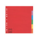 Separatore Economy - 6 tasti - cartoncino colorato 160 gr - A4 - multicolore - Esselte