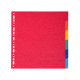 Separatore Forever - 6 tacche - cartoncino riciclato 220 gr - A4 - multicolore - Exacompta