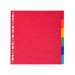Separatore Forever - 6 tacche - cartoncino riciclato 220 gr - A4 - multicolore - Exacompta