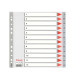 Separatore numerico 1/12 - PP - A4 - 22,5x29,7 cm - grigio - Esselte