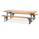 Set birra pieghevole - legno/verde scuro - Garden Friend - set 3 elementi