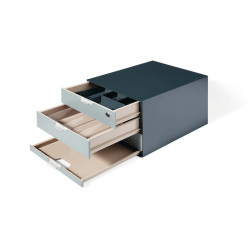 Set Coffee Point Box - 2 organizer inclusi - 28,9x27,9x35,4 cm - ABS - grigio - Durable