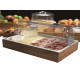 Set espositore buffet - 53 x 32 cm - acacia/melamina - naturale - Leone