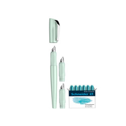 Set penna stilografica Callissima - 3 punte intercambiabili incluse - fusto verde menta - Schneider
