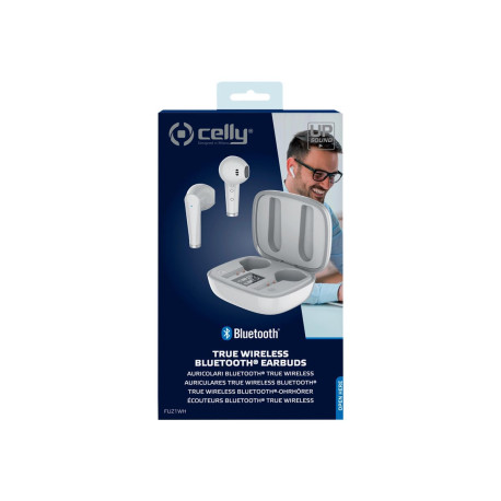 Celly FUZ1 - True wireless earphones con microfono - auricolare - Bluetooth - bianco