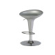 Sgabello Bar - in ABS e acciaio - H 55 / 78 cm - grigio - Serena Group