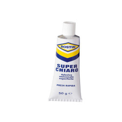 Adesivo Superchiaro - universale - 50 gr - trasparente - Bostik