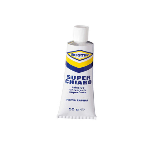 Adesivo Superchiaro - universale - 50 gr - trasparente - Bostik