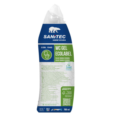 Detergente disincrostante Wc Gel Green Power - 700 ml - fresco - Sanitec
