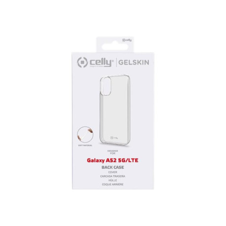 Celly Gelskin - Cover per cellulare - TPU (poliuretano termoplastico) - trasparente - per Samsung Galaxy A52 5G