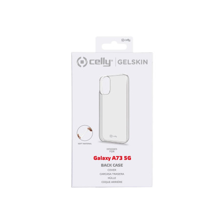 Celly Gelskin - Cover per cellulare - TPU (poliuretano termoplastico) - trasparente - per Samsung Galaxy A73 5G