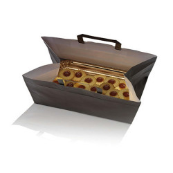 Shopper Flat XLarge - 32 x 22 x 24 cm - carta kraft - avana - Mainetti Bags - conf. 200 pezzi