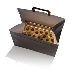 Shopper Flat XLarge - maniglie piattina - 32 x 22 x 24 cm - carta kraft - avana - Mainetti Bags - conf. 200 pezzi
