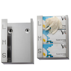 Dispenser  guanti monouso Brinox - acciaio inox - Medial