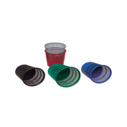 Cestino gettacarte - traforato - altezza 31,5 cm - diametro 30 cm - 15 L - nero - Methodo