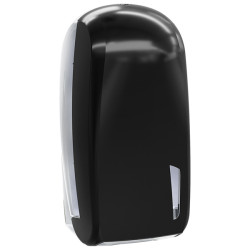 Dispenser carta igienica Skin Carbon - interfogliata - piegata a V e Z - 32,8 x 13,5 x 16,5 cm - 550/450 fogli - nero - Mar Pla