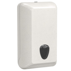 Dispenser carta igienica Woodplastic - interfogliata - piegati a V e Z - 30 x 13,2 x 17 cm - 550/450 fogli - bianco - Mar Plast