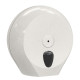 Dispenser carta igienica Woodplastic rotolo Mini Jumbo plus - 27,3 x 12,8 x 27 cm - rotolo diametro 23 cm - bianco - Mar Plast