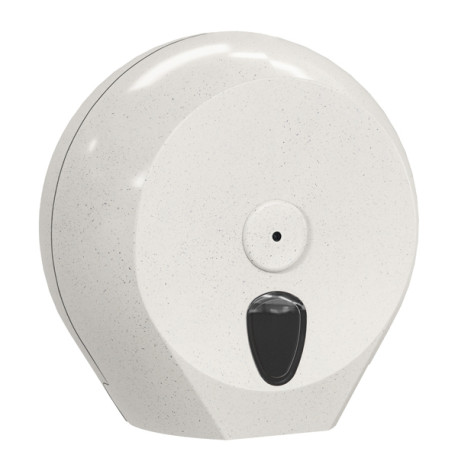 Dispenser carta igienica Woodplastic rotolo Mini Jumbo plus - 27,3 x 12,8 x 27 cm - rotolo diametro 23 cm - bianco - Mar Plast