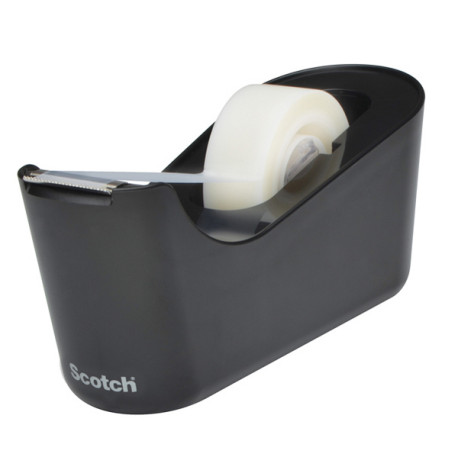 Dispenser da tavolo Magic C 18 - per nastri 33 m - 1 rotolo magic incuso - nero - Scotch