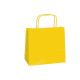 Shopper Twisted - maniglie cordino - 26 x 11 x 34,5 cm - carta kraft - giallo - Mainetti Bags - conf. 25 pezzi