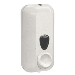 Dispenser sapone Woodplastic - murale - capacità 0,55 L - bianco - Mar Plast