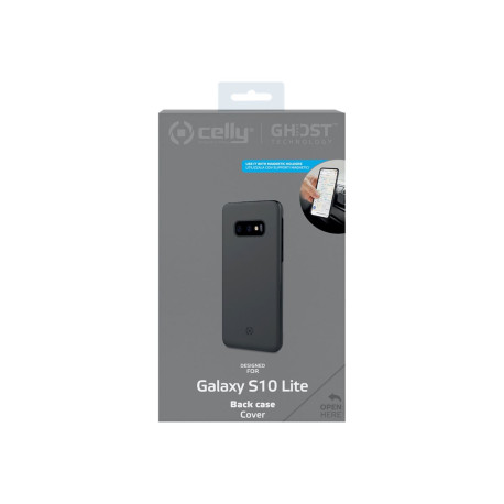 Celly Ghost Skin GHOSTSKIN892BK - Cover per cellulare - TPU (poliuretano termoplastico) - nero - per Samsung Galaxy S10e