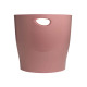Cestino gettacarte Ecobin Skandi - altezza 33,5 cm - diametro 26 cm - 15 L - rosa antico - Exacompta