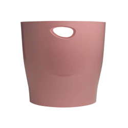 Cestino gettacarte Ecobin Skandi - altezza 33,5 cm - diametro 26 cm - 15 L - rosa antico - Exacompta