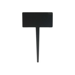 Silhouette Tags - forma rettangolo - 8 x18 cm - nero - Securit - set 5 pezzi