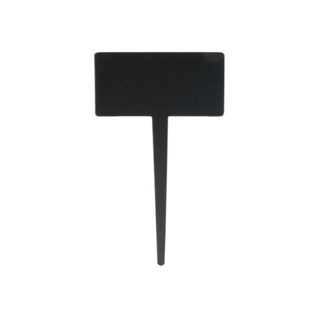 Silhouette Tags - forma rettangolo - 8 x18 cm - nero - Securit - set 5 pezzi