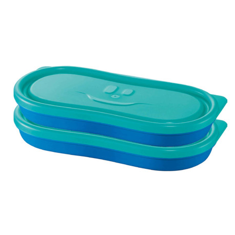 Snack box Picnik Concept - blu - Maped - set 2 pezzi