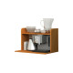 Sopralzo angolo Ristoro - punto caffè - 59,8 x 24 x 50 cm - bianco/noce chiaro