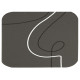 Sottobicchiere linea Linee - 10 x 10 cm - grigio - Stilcasa