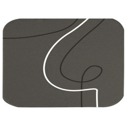 Sottobicchiere linea Linee - 10 x 10 cm - grigio - Stilcasa