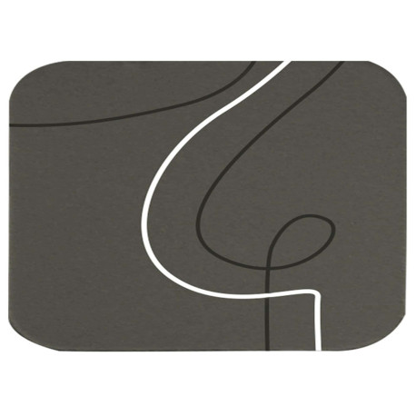 Sottobicchiere linea Linee - 10 x 10 cm - grigio - Stilcasa