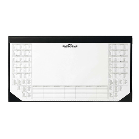 Sottomano - con blocco appunti da 25 fogli - 59 x 42 cm - nero - Durable