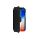 Celly Hexawally - Flip cover per cellulare - KIBITON rubber - nero - per Apple iPhone X, XS
