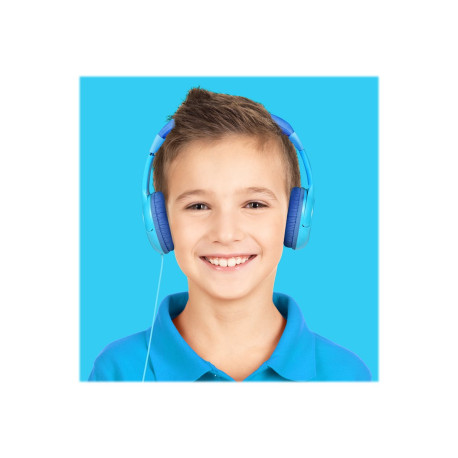 Celly KidsBeat - Cuffie - over ear - cablato - jack 3,5 mm - blu