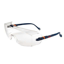 Sovraocchiali di protezione serie 2800 - policarbonato - montatura blu scuro - lenti trasparente - 3M