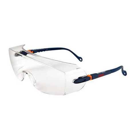 Sovraocchiali di protezione serie 2800 - policarbonato - montatura blu scuro - lenti trasparente - 3M