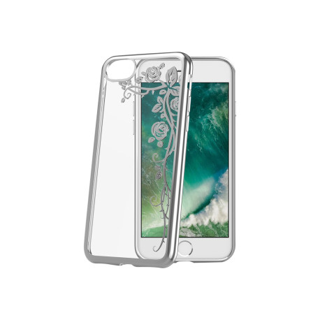 Celly LASER LASER800SV02 - Cover per cellulare - trasparente - per Apple iPhone 6, 6s, 7, 8