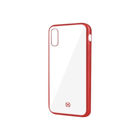 Celly Laser Matt - Cover per cellulare - gomma, TPU (poliuretano termoplastico) - rosso, trasparente, opaco - per Apple iPhone 