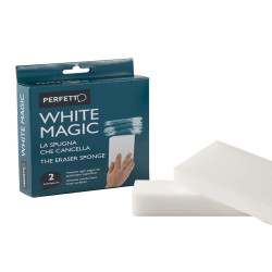 Spugna cancella macchie White Magic - 12 x 2,5 x 6 cm - Perfetto - conf. 2 pezzi