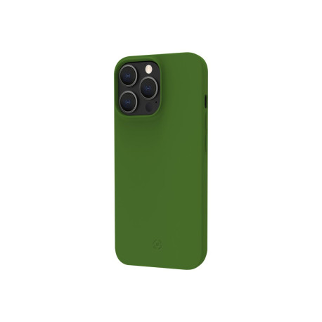 Celly PLANET - Cover per cellulare - poliuretano termoplastico (TPU) riciclato al 100% - verde - per Apple iPhone 14 Pro